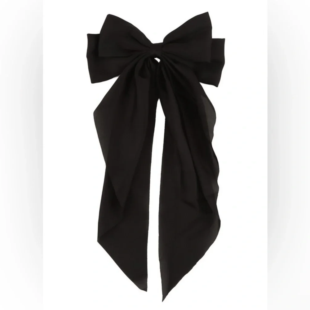 Black Bow Hair Pin